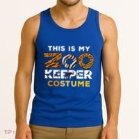 My Zookeeper Costume African Savanna Animal Print Gift Tank Top thumb 3