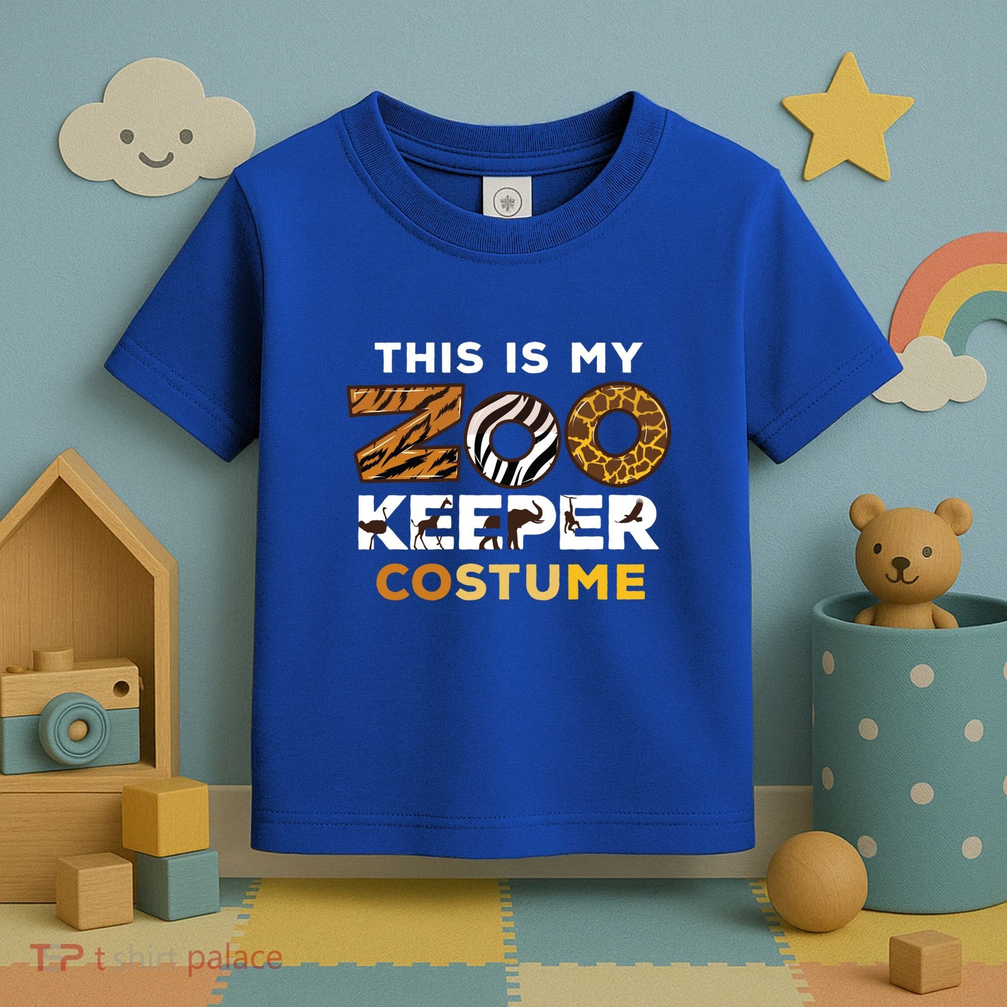 My Zookeeper Costume African Savanna Animal Print Gift Toddler T-Shirt