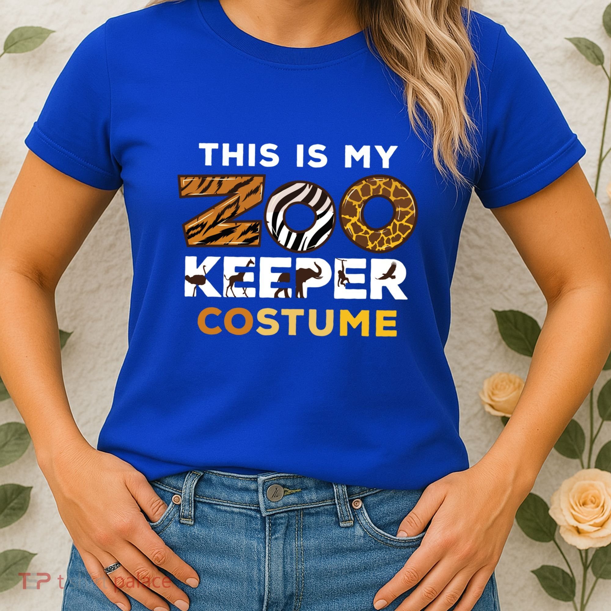 My Zookeeper Costume African Savanna Animal Print Gift Women's T-Shirt