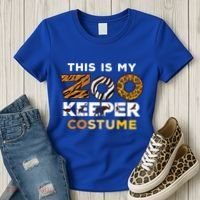My Zookeeper Costume African Savanna Animal Print Gift Women's T-Shirt thumb 3