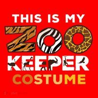 My Zookeeper Costume African Savanna Animal Print Gift Santa Hat thumb 1
