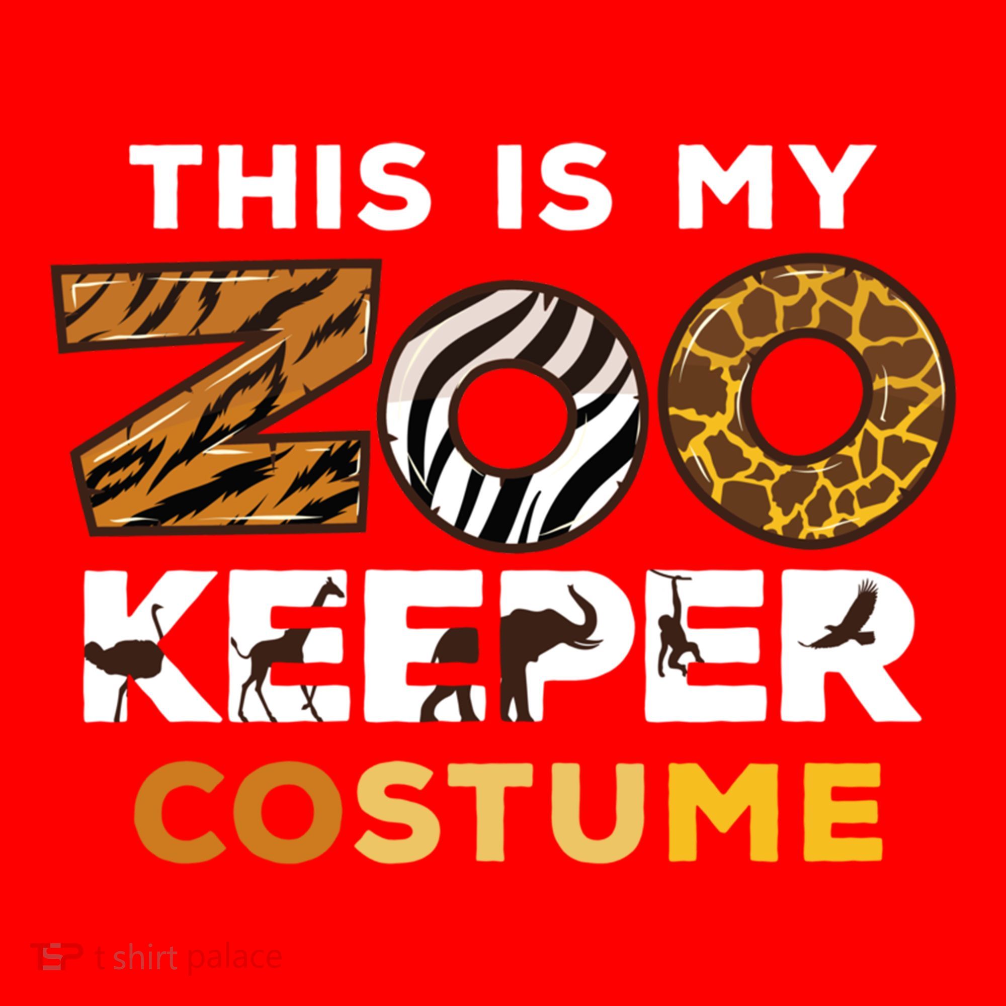 My Zookeeper Costume African Savanna Animal Print Gift Santa Hat