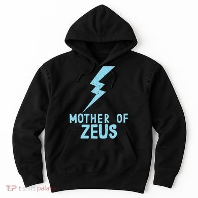 Mom Zeus God Greek Mythology Thunder Bolt Graphic Hoodie