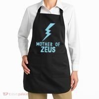Mom Zeus God Greek Mythology Thunder Bolt Graphic Apron thumb 2