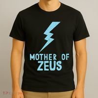 Mom Zeus God Greek Mythology Thunder Bolt Graphic T-Shirt thumb 3