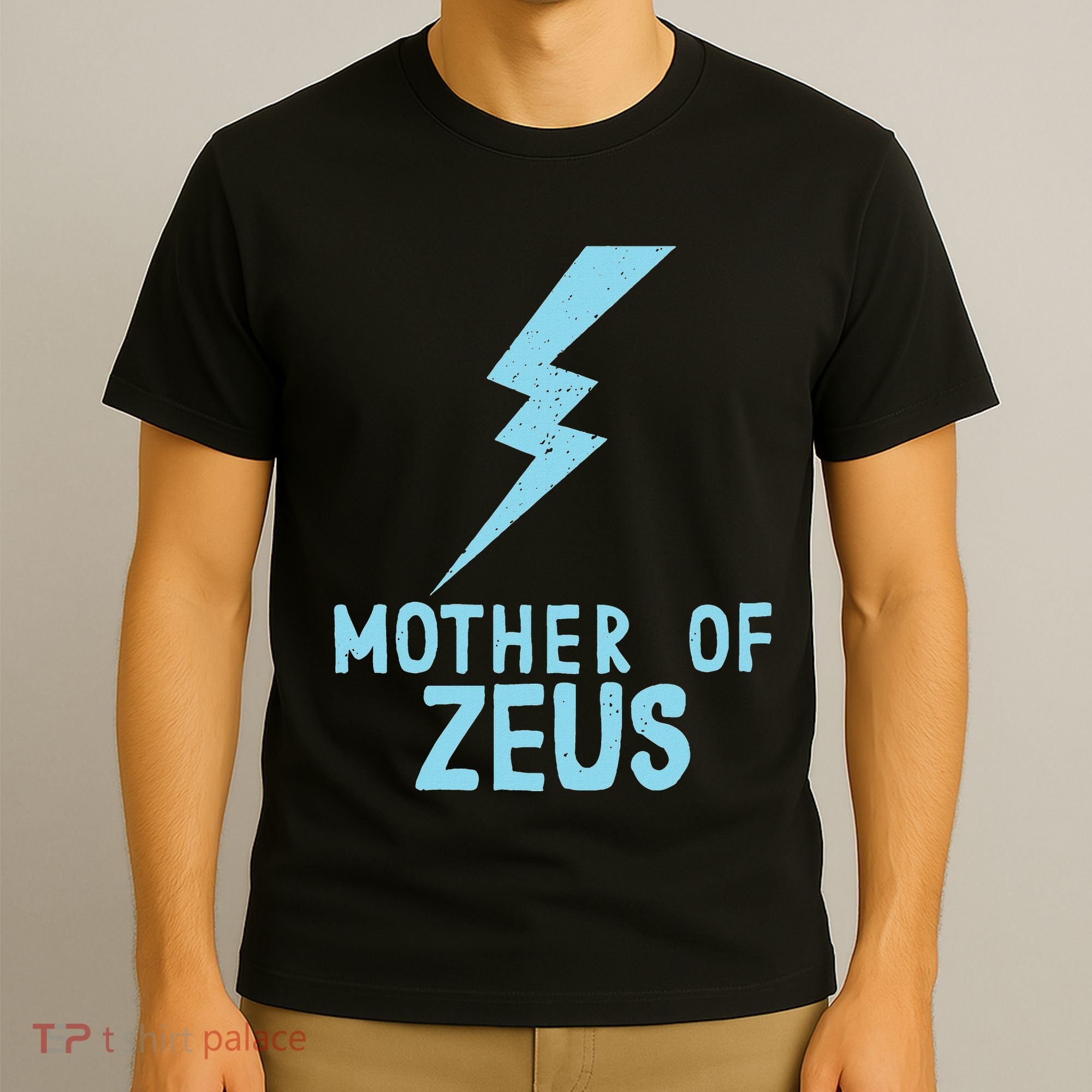 Mom Zeus God Greek Mythology Thunder Bolt Graphic T-Shirt