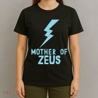 Mom Zeus God Greek Mythology Thunder Bolt Graphic T-Shirt thumb 4