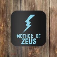 Mom Zeus God Greek Mythology Thunder Bolt Graphic Coaster thumb 0