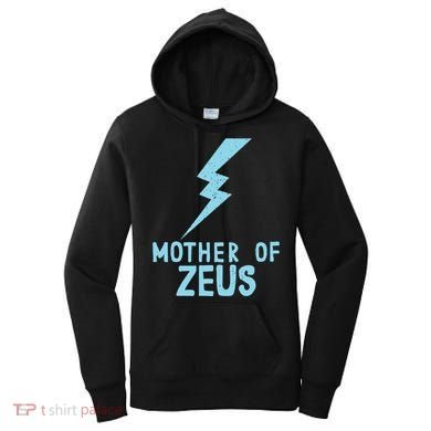 Mom Zeus God Greek Mythology Thunder Bolt Graphic Women's Hoodie