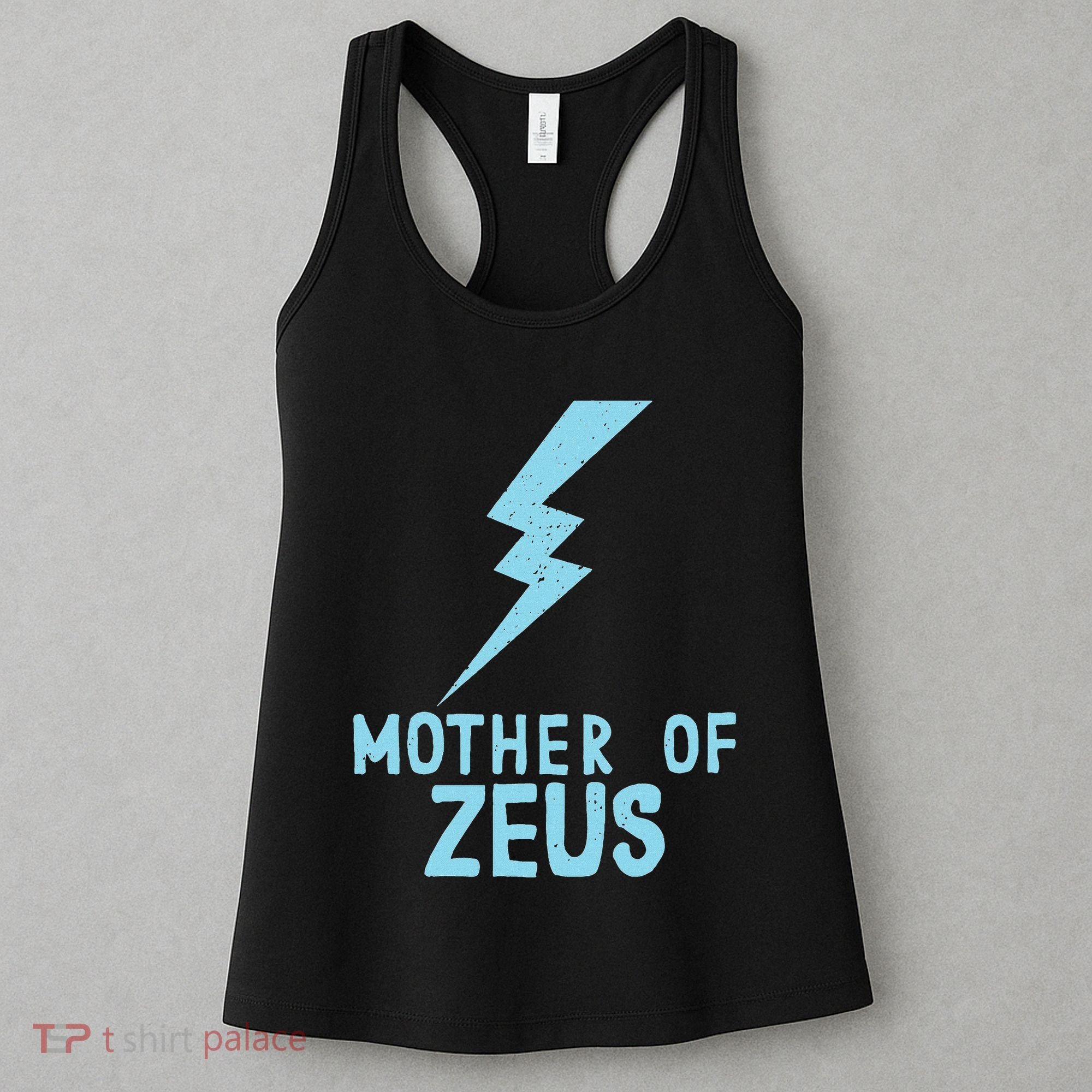 Mom Zeus God Greek Mythology Thunder Bolt Graphic Women's Tank Top