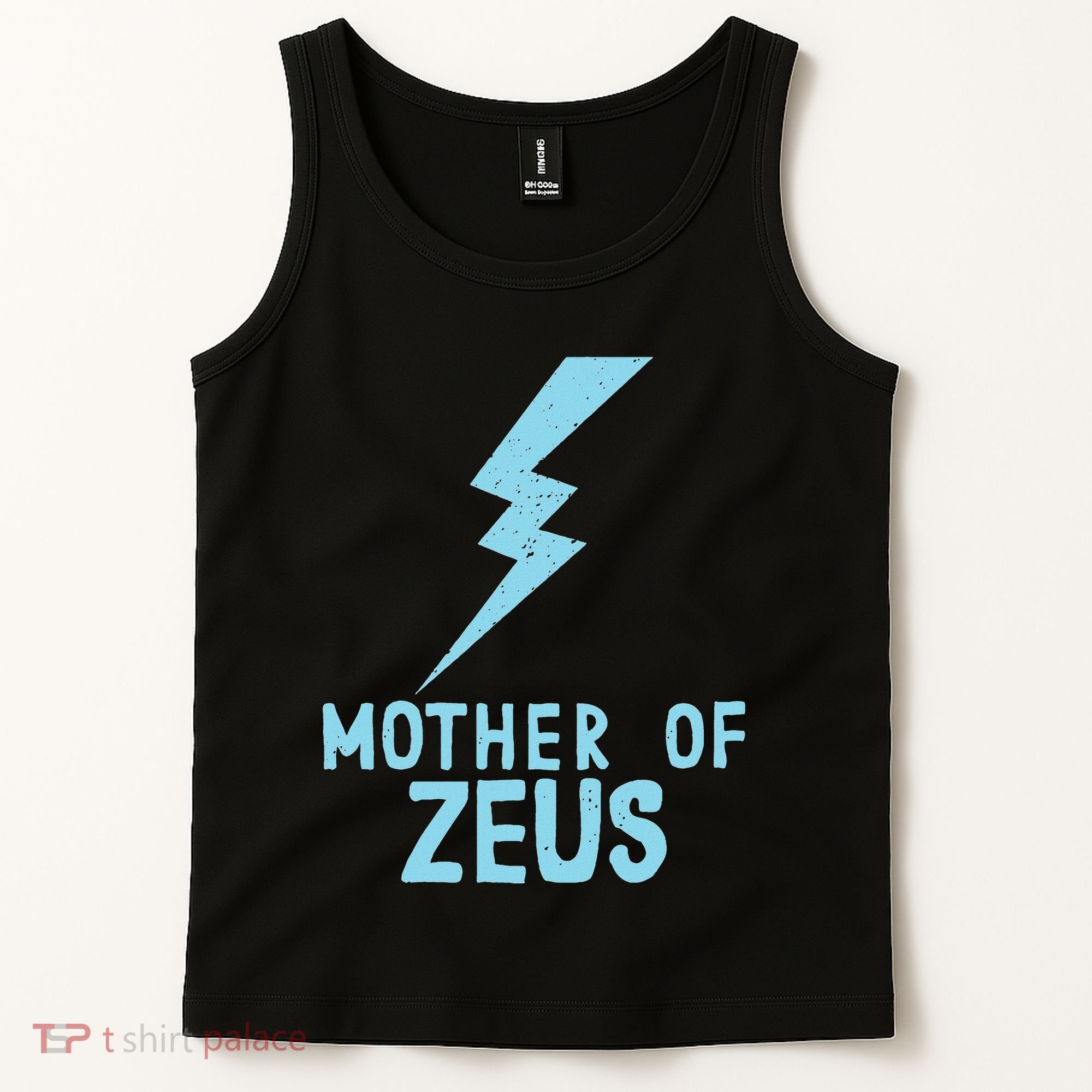 Mom Zeus God Greek Mythology Thunder Bolt Graphic Tank Top