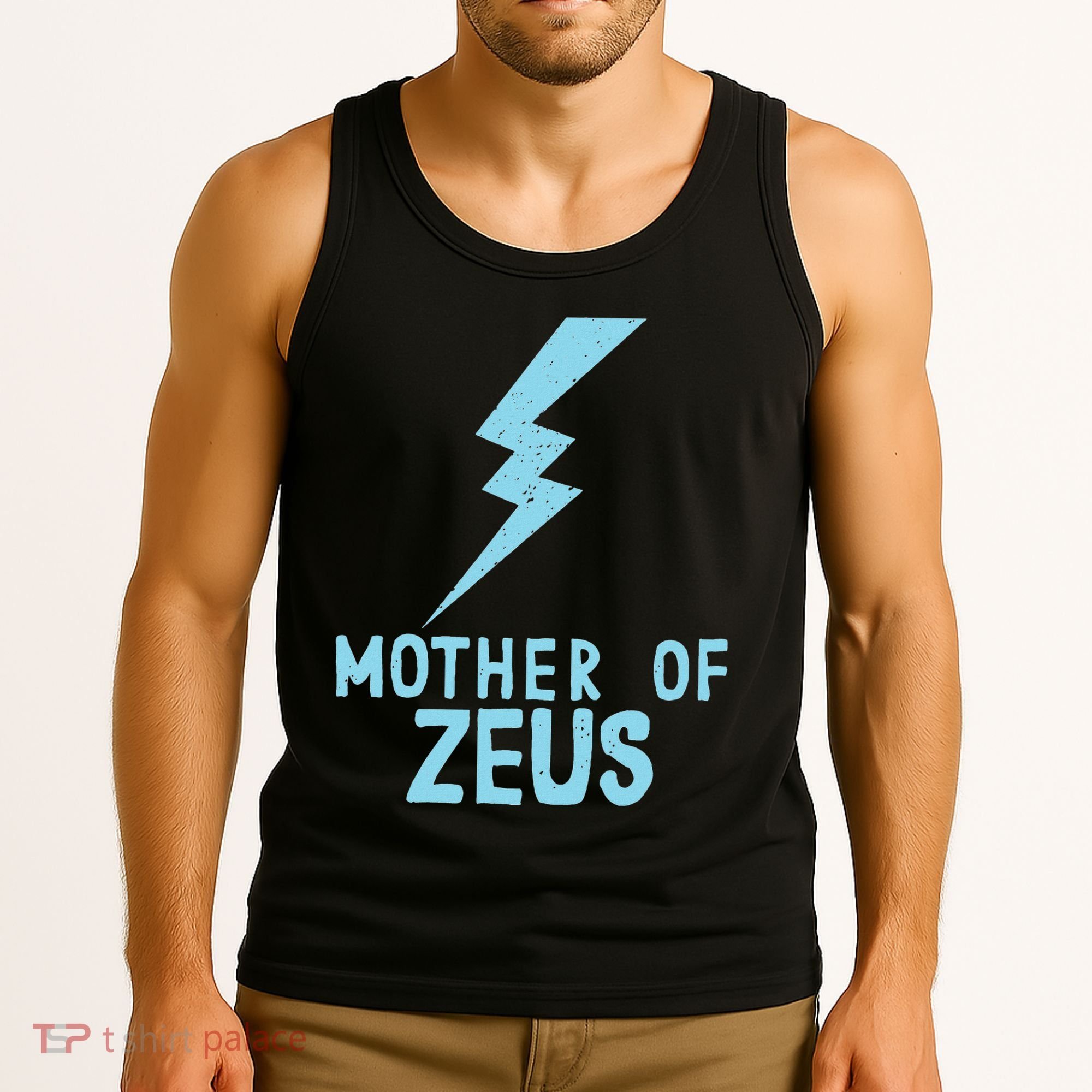 Mom Zeus God Greek Mythology Thunder Bolt Graphic Tank Top