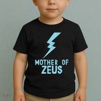 Mom Zeus God Greek Mythology Thunder Bolt Graphic Toddler T-Shirt thumb 2