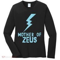 Mom Zeus God Greek Mythology Thunder Bolt Graphic Women's Long Sleeve Shirt thumb 0