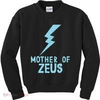 Mom Zeus God Greek Mythology Thunder Bolt Graphic Kids Sweatshirt thumb 0