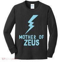Mom Zeus God Greek Mythology Thunder Bolt Graphic Kids Long Sleeve Shirt thumb 0