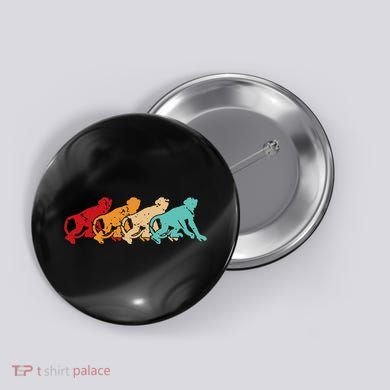 Monkey Zoo Keeper Animal Lover Gift Monkey Button