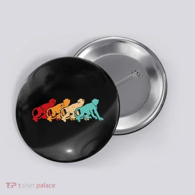 Monkey Zoo Keeper Animal Lover Gift Monkey Button