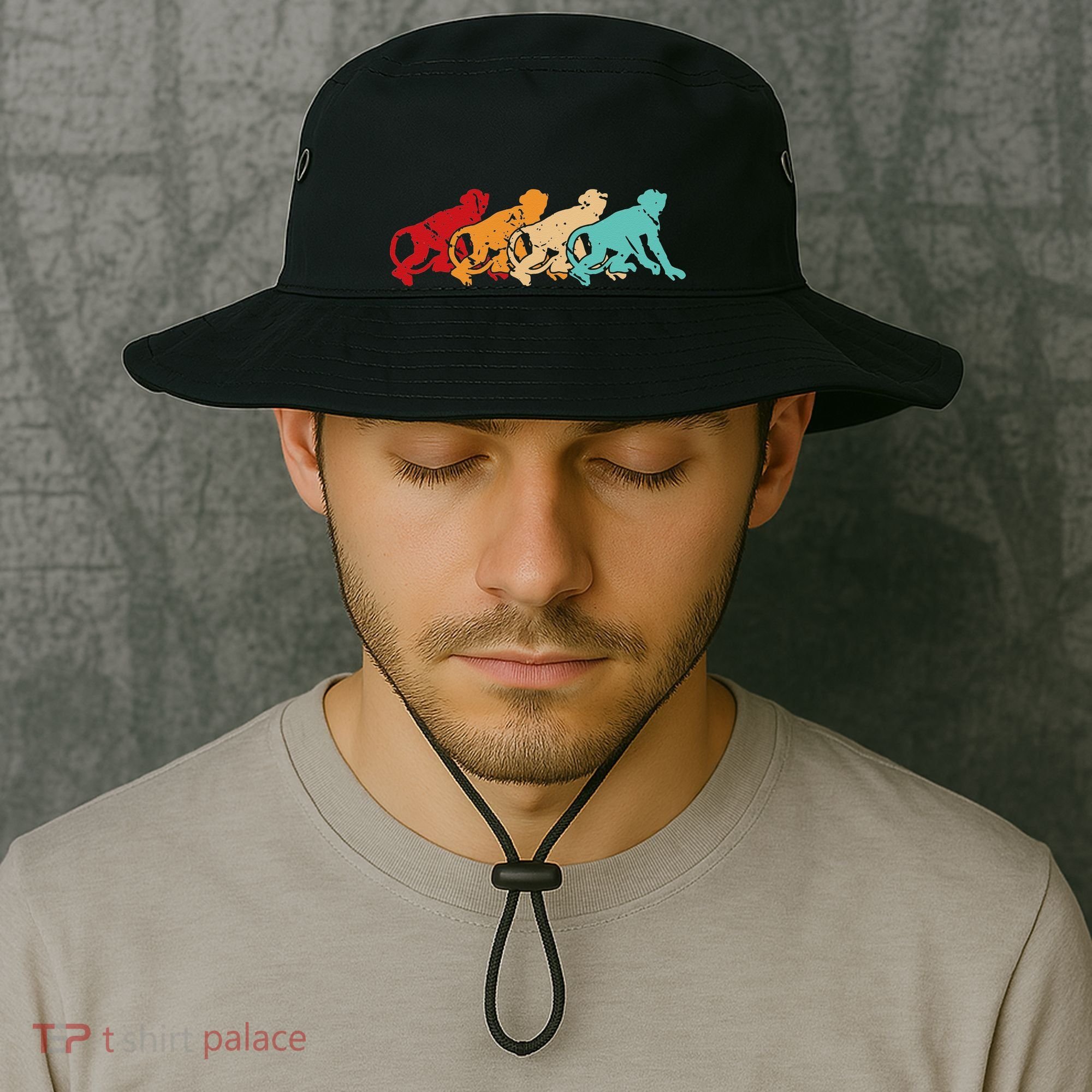 Monkey Zoo Keeper Animal Lover Gift Monkey Bucket Hat