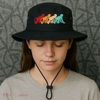 Monkey Zoo Keeper Animal Lover Gift Monkey Bucket Hat thumb 3