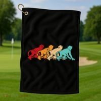Monkey Zoo Keeper Animal Lover Gift Monkey Golf Towel thumb 1