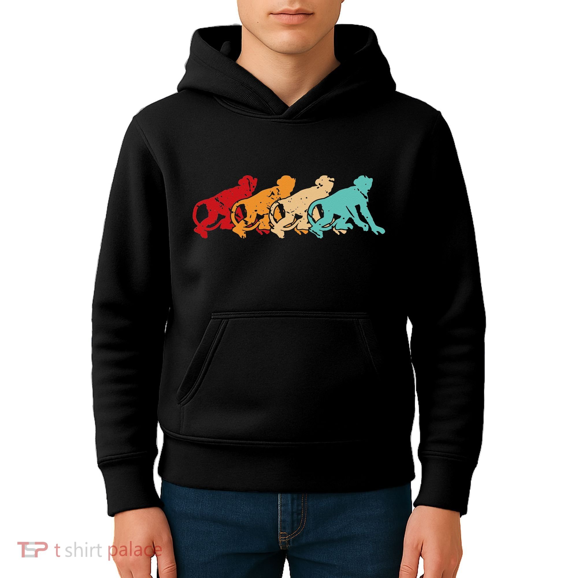 Monkey Zoo Keeper Animal Lover Gift Monkey Kids Hoodie