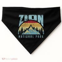 Mt Zion National Park Utah USA-Made Doggie Bandana thumb 0