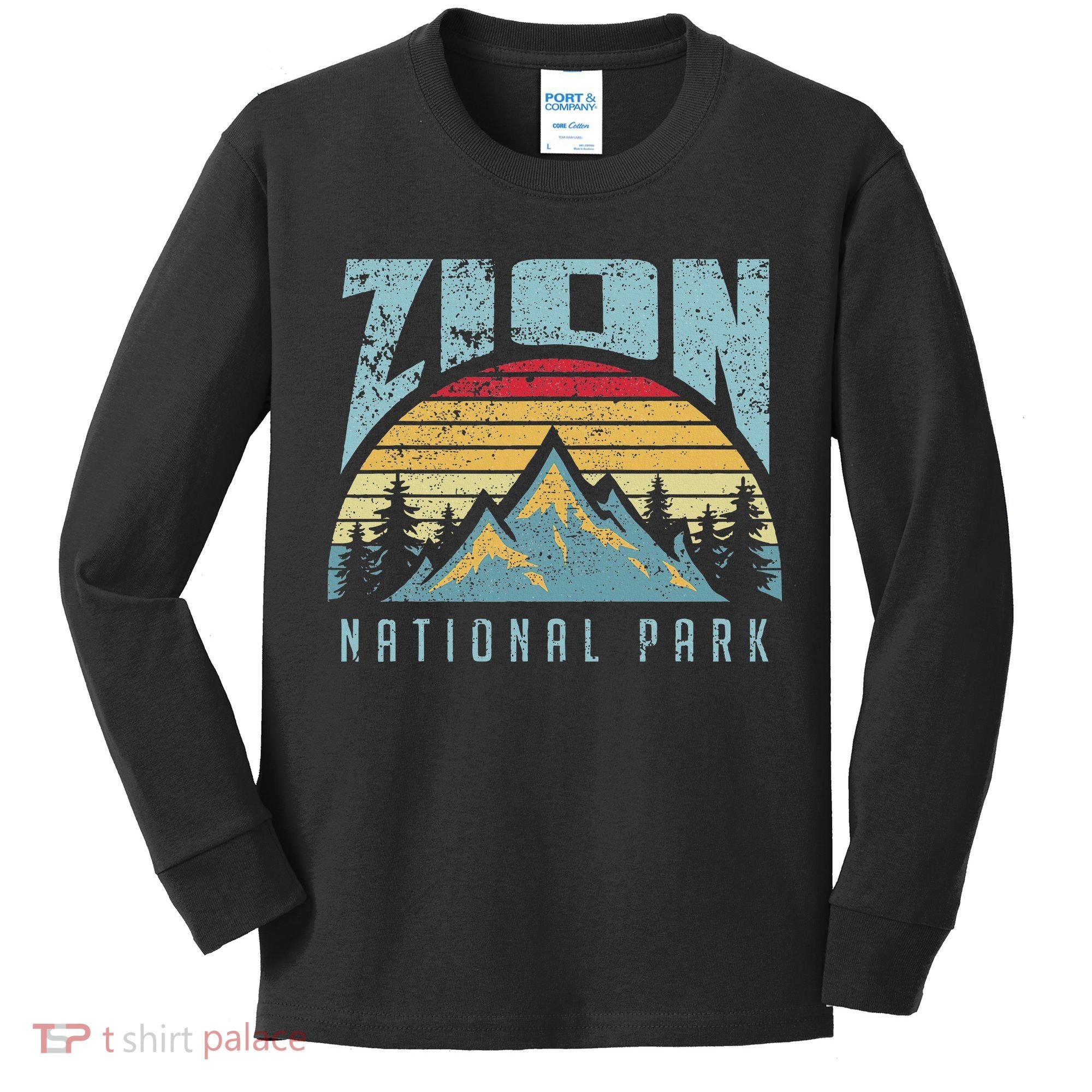 Mt Zion National Park Utah Kids Long Sleeve Shirt