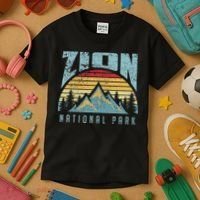 Mt Zion National Park Utah Kids T-Shirt thumb 3