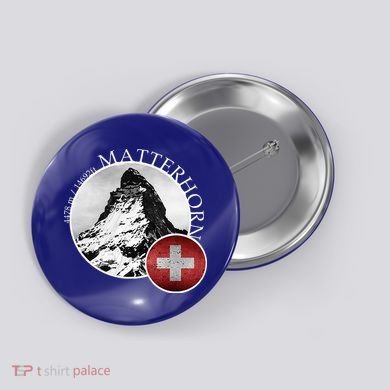 Matterhorn Zermatt Switzerland Alps Button