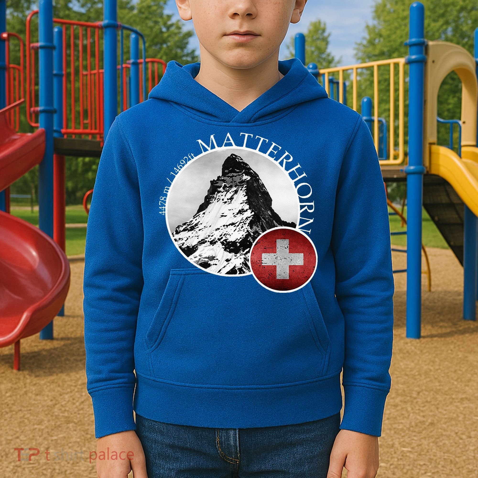 Matterhorn Zermatt Switzerland Alps Kids Hoodie