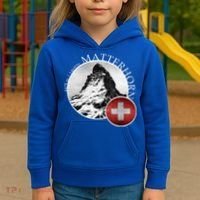 Matterhorn Zermatt Switzerland Alps Kids Hoodie thumb 3