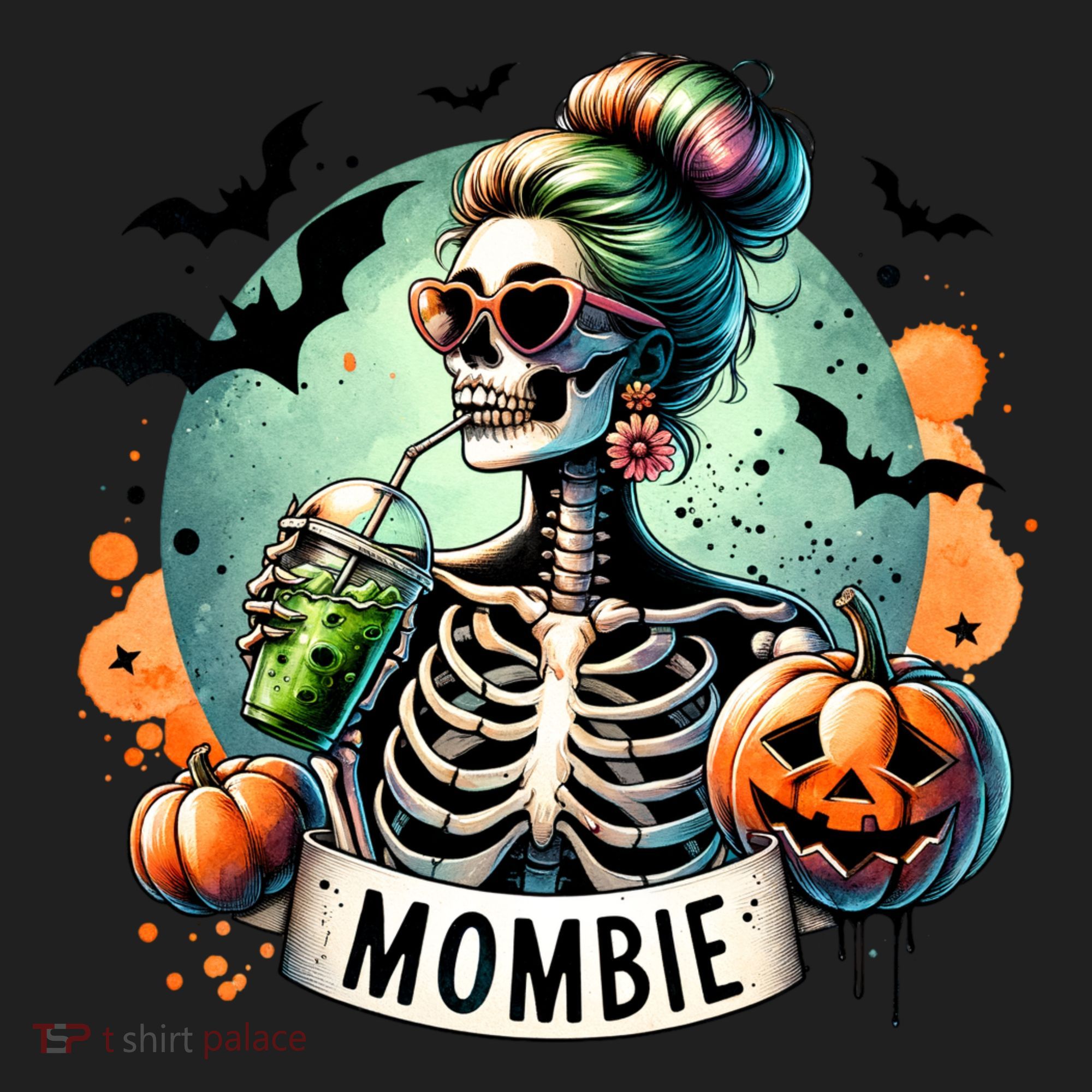 Mombie Zombie Spooky Mama Retro Women's Sweatshirt