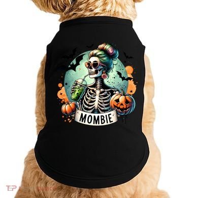 Mombie Zombie Spooky Mama Retro Doggie Tank