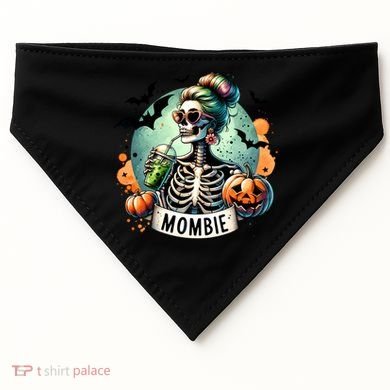 Mombie Zombie Spooky Mama Retro USA-Made Doggie Bandana