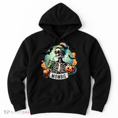 Mombie Zombie Spooky Mama Retro Hoodie