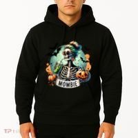 Mombie Zombie Spooky Mama Retro Hoodie thumb 2