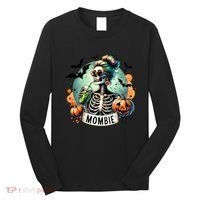 Mombie Zombie Spooky Mama Retro Long Sleeve Shirt thumb 0