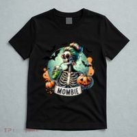 Mombie Zombie Spooky Mama Retro T-Shirt thumb 5