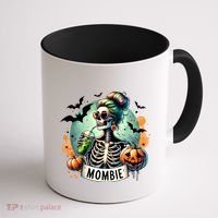 Mombie Zombie Spooky Mama Retro Coffee Mug thumb 1