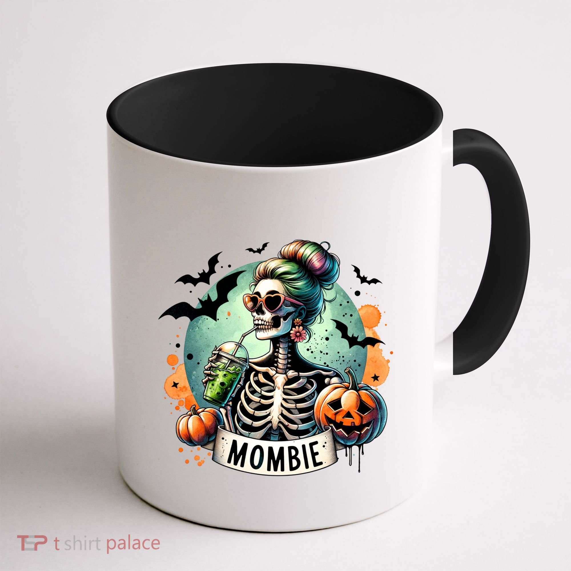 Mombie Zombie Spooky Mama Retro Coffee Mug