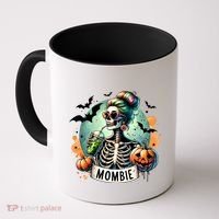 Mombie Zombie Spooky Mama Retro Coffee Mug thumb 0