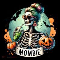 Mombie Zombie Spooky Mama Retro Coffee Mug thumb 5