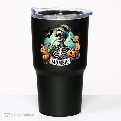Mombie Zombie Spooky Mama Retro Tumbler