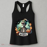 Mombie Zombie Spooky Mama Retro Women's Tank Top thumb 3