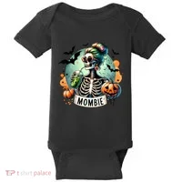 Mombie Zombie Spooky Mama Retro Baby Bodysuit thumb 0