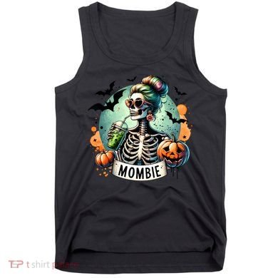 Mombie Zombie Spooky Mama Retro Tank Top
