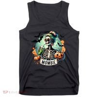 Mombie Zombie Spooky Mama Retro Tank Top thumb 0