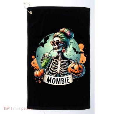 Mombie Zombie Spooky Mama Retro Golf Towel