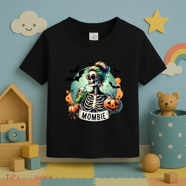 Mombie Zombie Spooky Mama Retro Toddler T-Shirt
